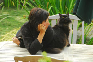 Marie Franco & cat